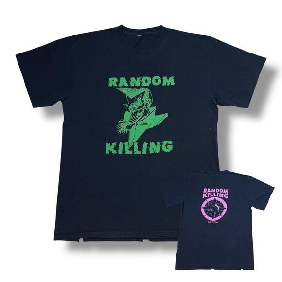 Vintage 90s Random Killing Band Tee Punk Rock Est. 1984 Toronto Graphic Retro L - Picture 1 of 8